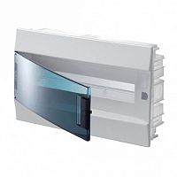 Распределительный шкаф Mistral41 18 мод., IP41, встраиваемый, термопласт, зеленая дверь |  код. 1SLM004100A1404 |  ABB